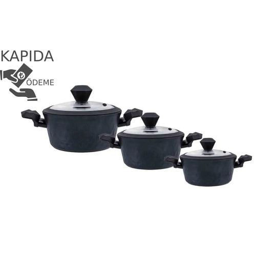 Karaca Bio Diamond Antibakteriyel Kulp 6 Parça Midi Set Induks